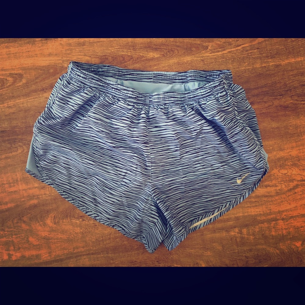 Carolina Blue & Black Tiger Nike Athletic Shorts